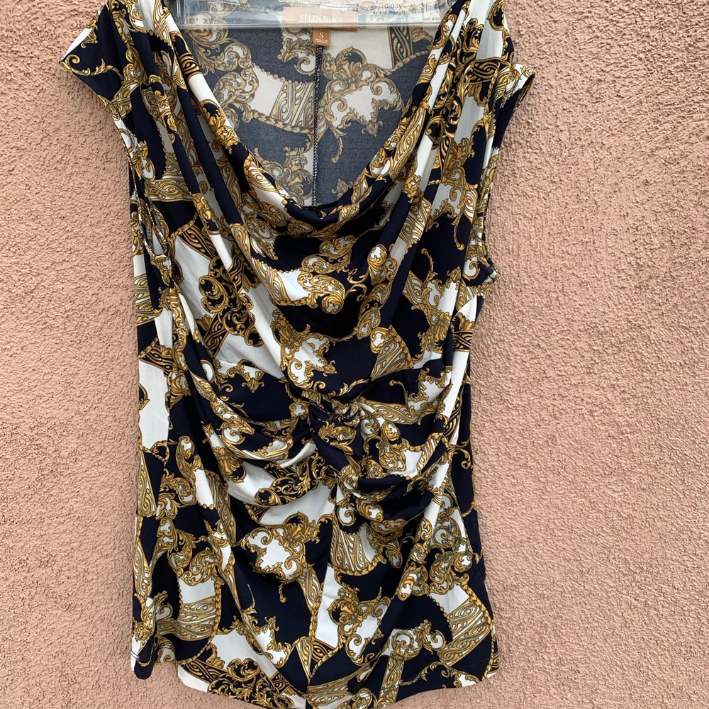 Ellen Tracy Sleeveless Blouse Sz S